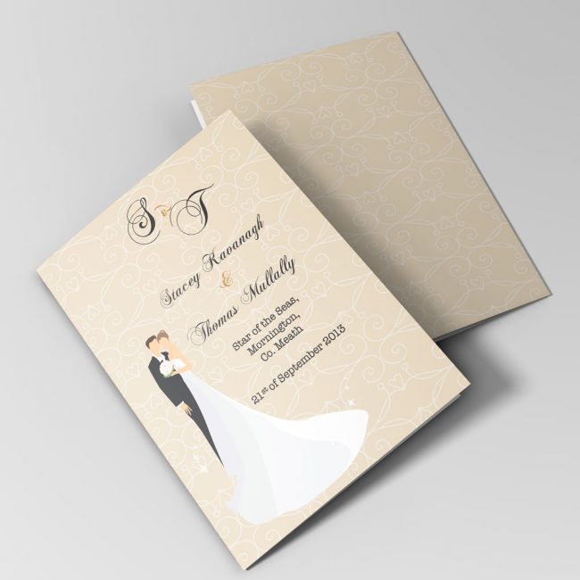 Wedding ceremnoy booklet design - MB1