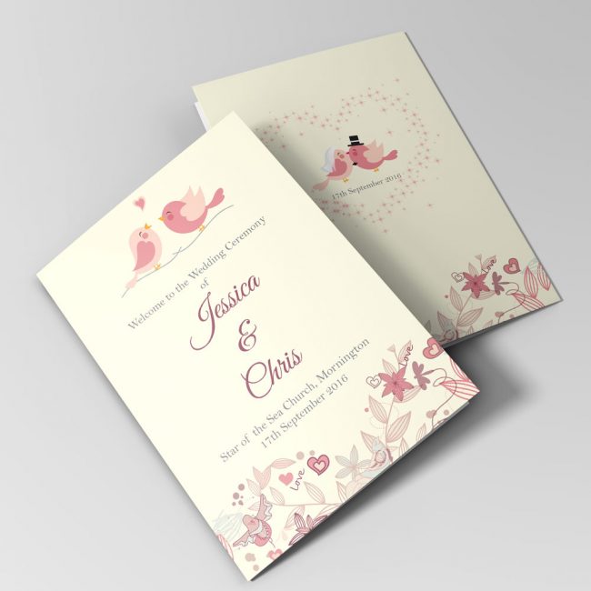 Wedding ceremony booklet design - MB6