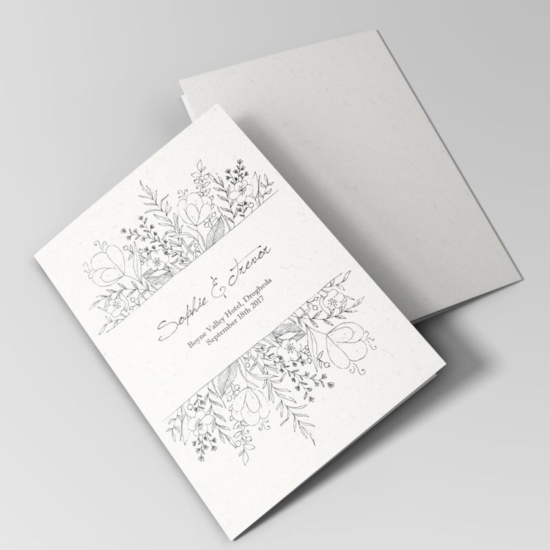 Wedding ceremony booklet design - MB7