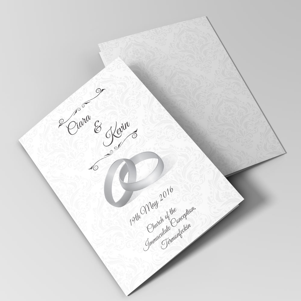 Wedding ceremnony booklet design - MB8
