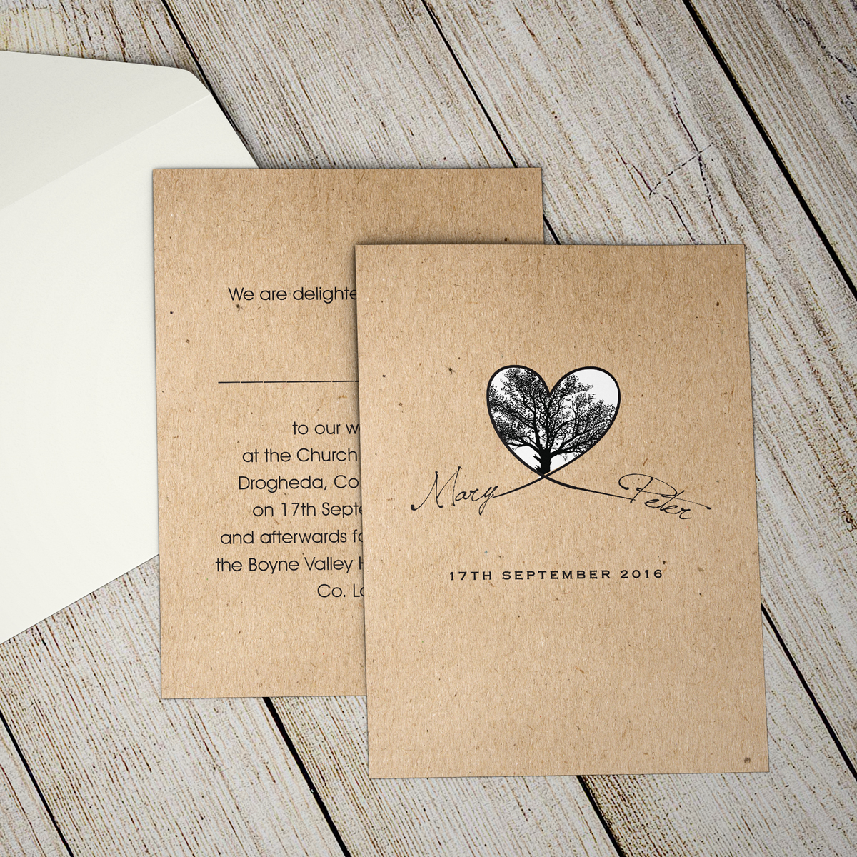 Winter Woodland wedding stationery collection