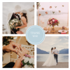 wedding thank you cards photo collage