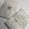 Vellum wrap wedding invitation with belly band