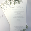 Botanical wedding menu