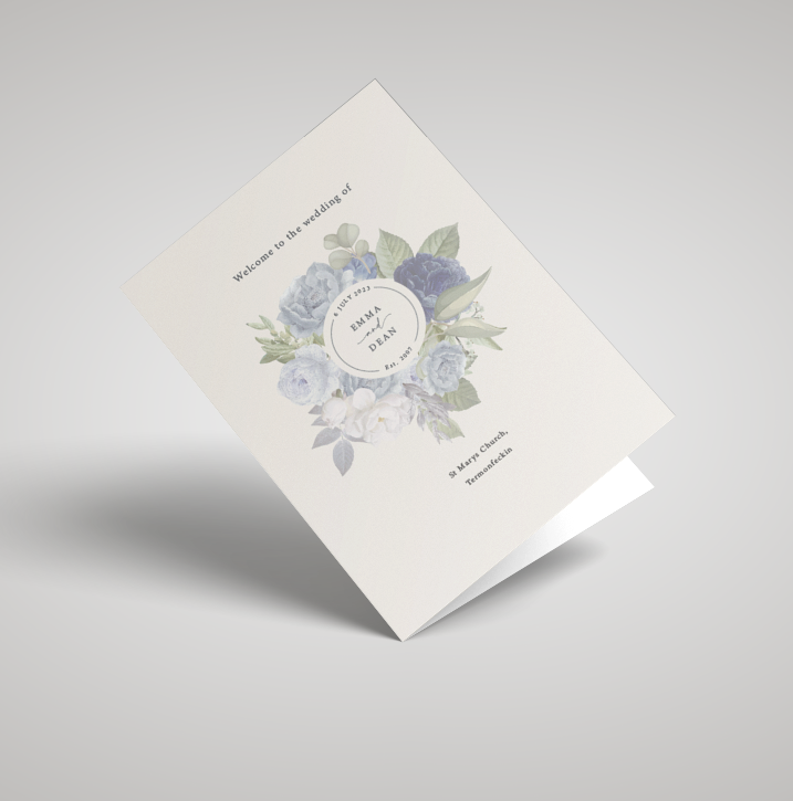 Pastel Blue Bouquet massbook cover