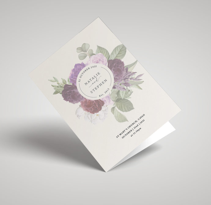 Lilac bouquet massbook cover