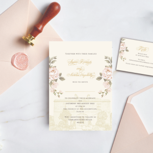 Tankardstown venue illustration wedding invitation