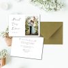 Postcard thank you card wedding
