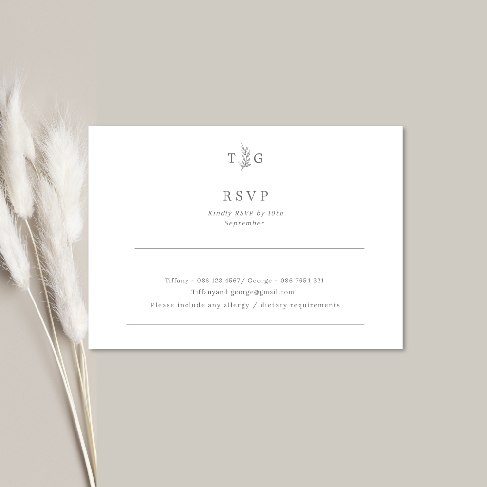 Wedding RSVP Cards The Bramberry TheAisle Ie Premium Wedding   M117 Bramberry RSVP Mock Up 