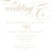 The Bellmont white wedding invitation