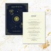 Astrology details wedding card