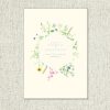 Wildflower wedding invitation
