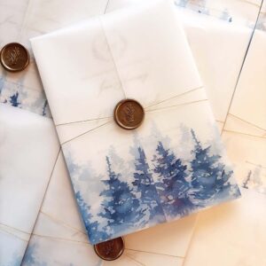 the ashely christmas tree wedding invite