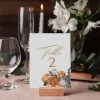 Autumn Bouquet wedding table number