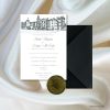 Cabra Castle side view illustrated wedding invitation