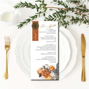 Rustic-wedding-menu-named-wax-seal