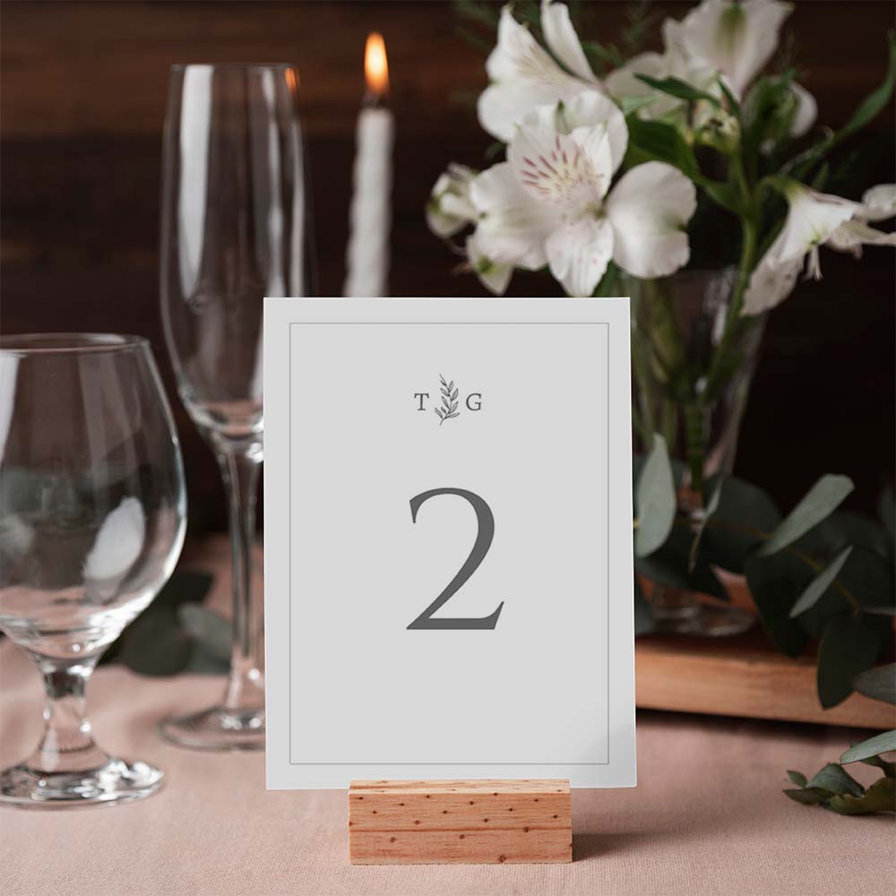 bramberry wedding table number