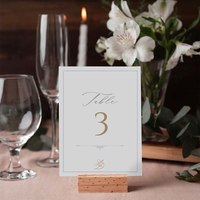 marino wedding table number