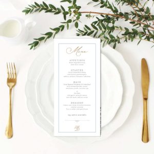Venetian-BlueGold-wedding-menu