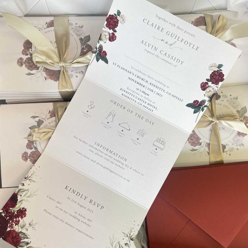 Burgundy-concertina-wedding-invitation