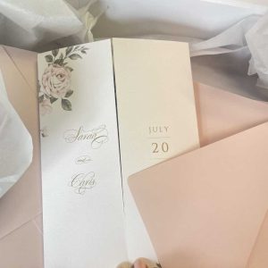 Soft-pink-rose-gatefold-wedding-invitation