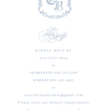 French blue wedding rsvp front