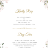 Blush Rose Venue illustration wedding invitation