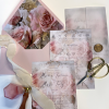 blush pink rose envelope liner