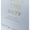 gold foiling save the date