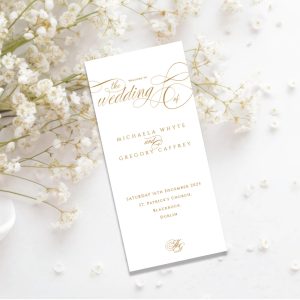 Bellmont-ceremony Trifold-white-gold