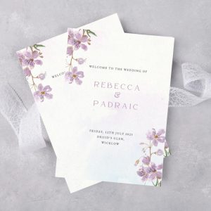 Lilac-letters-wedding-ceremony-booklet