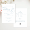 light blue wedding invitation The Bellmont