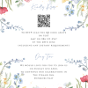 Wildflower bouquet wedding invitation