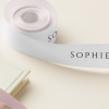 printed ribbon for wedding glass