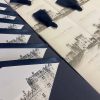 venue illustration envelope liner vellum