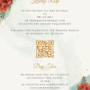 Autumn flowers wedding invitation