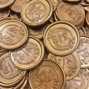 initials wax seal