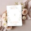 Pastel wreath ceremony booklet reverse