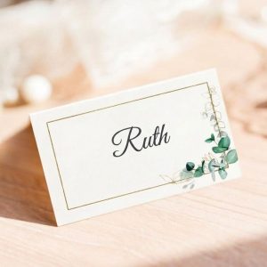 Eucalyptus wedding place cards