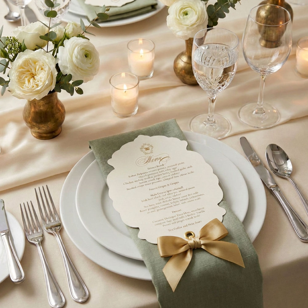 chateau-elegance-die-cut-wedding-menu-bow