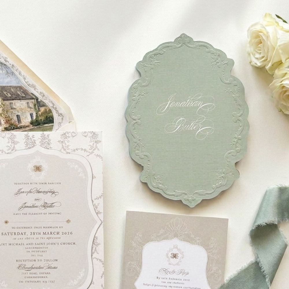 die-cut-wedding-menu die-cut-embossed-wedding-menu