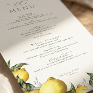 lemon-border-wedding-menu-close-up