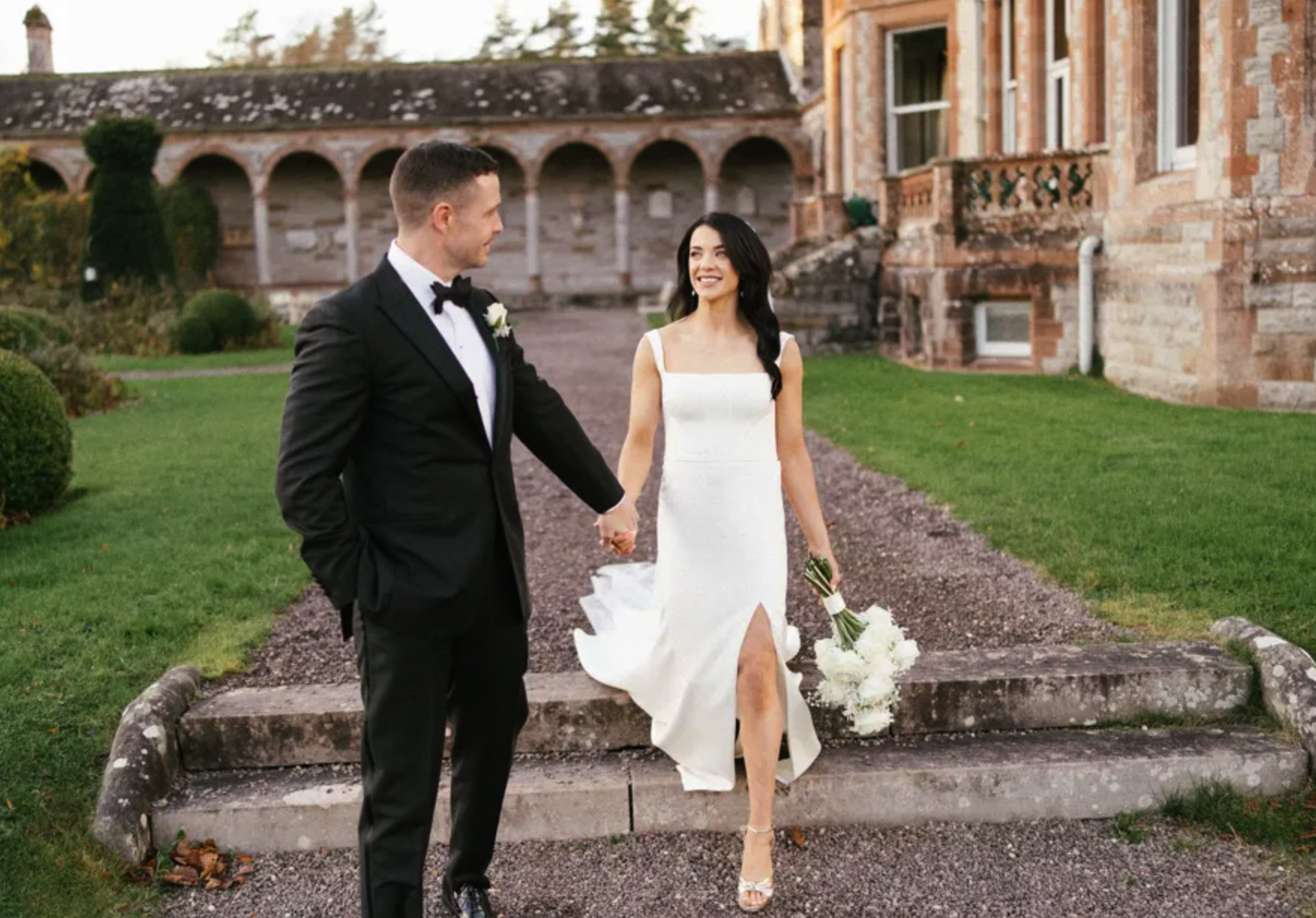 Ashling and PJ at their autumn Castle Leslie wedding
