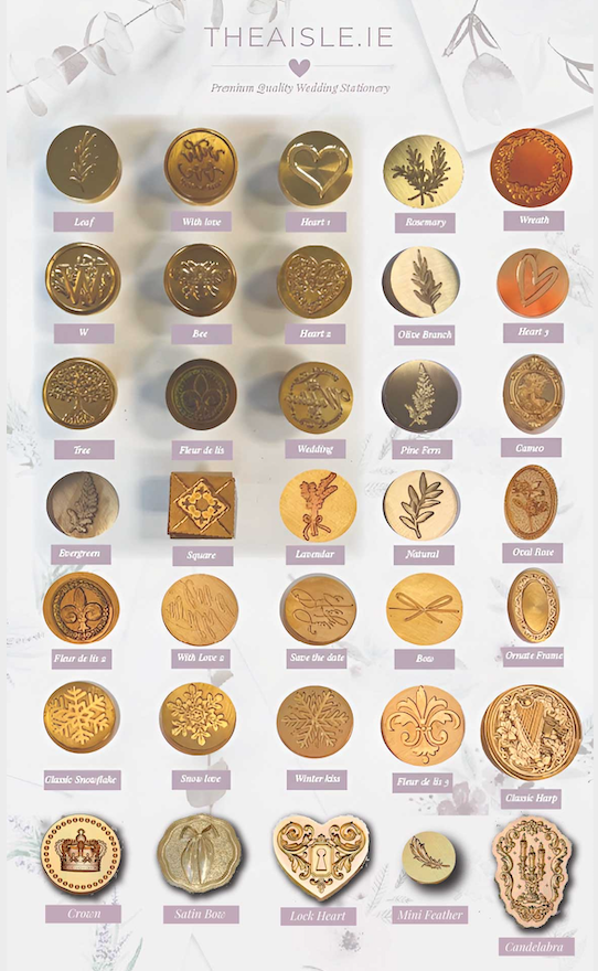 Wax seal designs Wax seal designs
