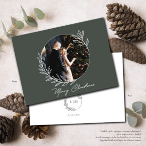 Christmas-wedding-thank-you-card-white-wreath